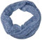 beybey® Blümchen Damen Loop Schal aus Seide und Baumwolle und in herrlichen Farben. (hellblau)