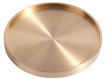 Runder Kupfer-Untersetzer, Messing-Untersetzer, Teekannen-Pads, Tischhalter, Tassen-Matten, hitzebeständig, Getränkeuntersetzer für Bar, Zuhause, Küche (10 cm)