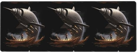 YYHWHJDE The Power Of A Tornado-Muster, extra großes Mauspad, für Computer, Büro, rutschfeste Gaming-Tastatur, verdickte Version, 30,5 x 80 cm