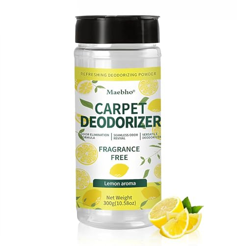 Zitronensäure Reinigungspulver, Geruchsneutralisierer Pulver, Tier Geruchsentferner, Für Teppiche, Polster, Auto & Mülleimer, Zitronenduft (30g)