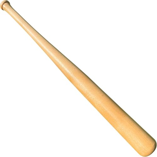 KOTIONOK Baseballschläger aus echtem massivem Buchenholz – 73,7 cm – Tballschläger, Krafttraining, Pickup-Spiele – klassisches und zeitloses Design