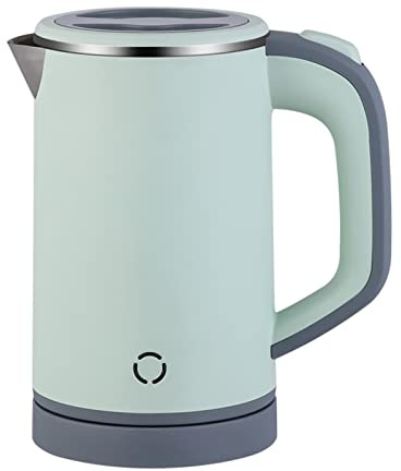 Zoravson 800ml Travel Kettle Small,600W Low Wattage Fast Boil Small Kettle for Caravan, Compact Mini Kettle Electric, Stainless Steel Kettles for Bedroom Office Hotel Dorm, UK Plug-Green