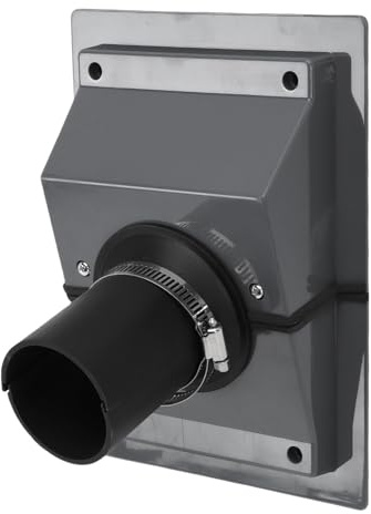 Ejoyous HVAC Wall Penetration Line Set Cover Kit, Easy Install Split Cover Wall Sleeve with Soft Gasket, for Indoor Outdoor Air Conditioner Systems (Grey)