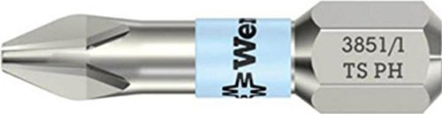 WERA-WERK HERMANN WERNER GMBH & CO.KG 71022 ,Bit PZD Gr.3 L.25mm VA 0,6 cm (0,25 Zoll) 6KT m.Torsionszone WERA DIN3126-C 6,3