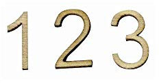 Artemio 2 cm Holzfiguren für Adventskalender beige