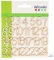 Artemio 2 cm Holzfiguren für Adventskalender beige