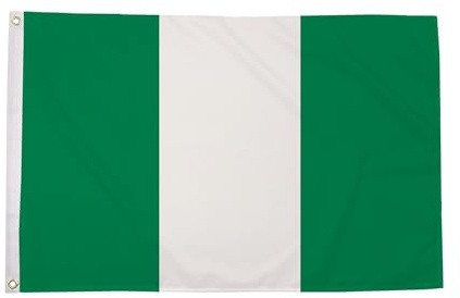 Bandera de Nigeria, 1,5 x 91 cm
