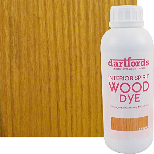 dartfords Standard Yellow Interior Spirit Based Wood Dye - 1 litre Bottle