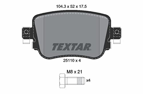 Textar 25110 01 pad Set, disc Brake