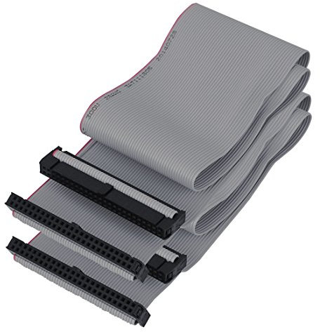 sourcing map 2Stk 2,54mm 50-Pin Buchse auf Buchse IDE PATA Flachbandkabel Verlängerung 50cm DE de