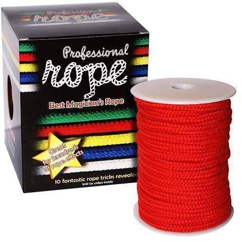 SOLOMAGIA Professional Rope - 15 mt. - Red (100% Cotton) - Magie mit Seil - Zaubertricks und Props