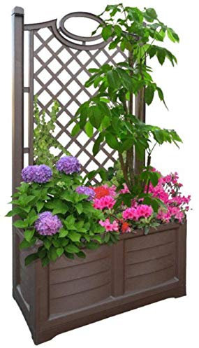 Fioriera con spalliera Bama Separè cm 80x42,5xH150 Lt.120 riserva d' acqua