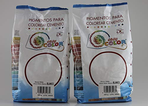 Kits Two 800g Bags - Easy White Pigment Titanium Dioxide. Pigment for Cement, Mortar and Concrete