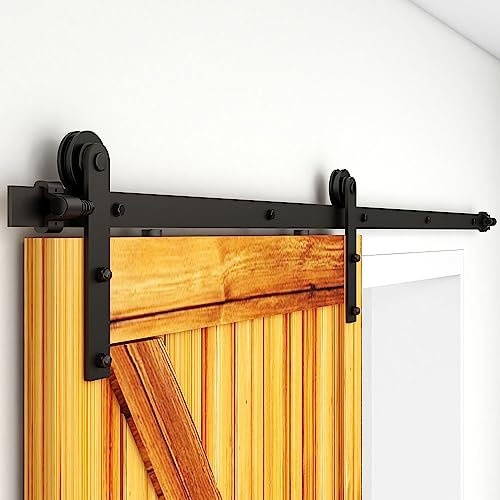 WOLFBIRD 325cm (10.5FT) Eisenwaren-Set, Schienensystem für Schiebetür, für Schiebetür, innen aus Holz