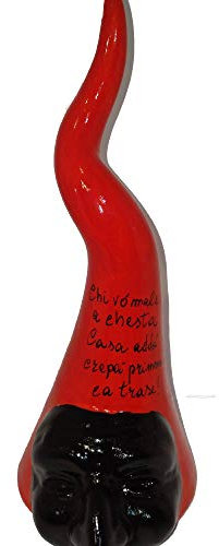cornetto portafortuna, Napoletano in ceramica, maschera pulcinella,corno gigante,cornetto portafortuna
