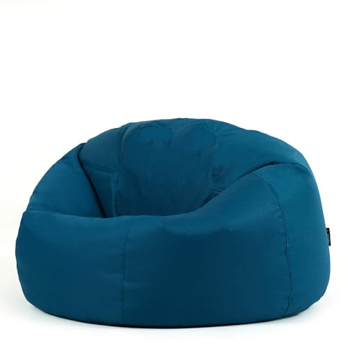 Bean Bag Bazaar Hi-Rest Outdoor Kids Bean Bag with Filling Included, Teal | Made in the UK, Kids Beanbag, Large Bean Bag, Comfy Chair, Durable Water-Resistant Fabric, For Garden or Bedroom