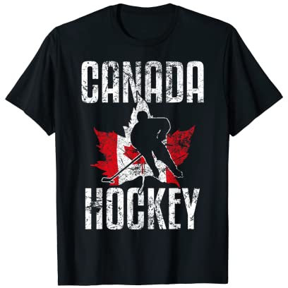 Canada Eishockey Sport Vintage Flagge T-Shirt