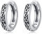 Nordische Kleine Creolen FüR MäNner Und Frauen 925er Sterlingsilber Huggie Ohrring Vatertagsschmuck Geschenk Hypoallergen Empfindliche Ohren