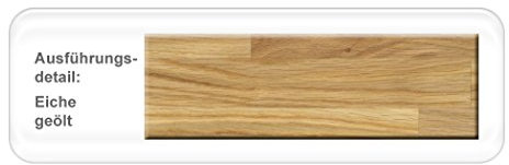 expendio hochwertiger Säulentisch Ataro 2XL ausziehbar Esstisch Massivholz bootsform Säule C X-Form Holztisch Varianten, Holzart:Eiche Natur geölt, Größe:160(260) x 90 Mittelauszug
