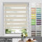 Allesin Doppelrollo Klemmfix ohne Bohren & mit Bohren, Duo Rollos für Fenster und Tür, Klemmrollo Fensterrollo lichtdurchlässig, Sichtschutz und Sonnenschutz, 55x200cm (BxH), Leinen