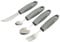 Brrnoo 4pcs Ustensiles Adaptatifs Couverts Ergonomiques Kit D'Aide Alimentaire Pour La RéAdaptation Pour HandicapéS Pour Personnes âges