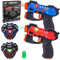 VATOS Juego de Laser Tag, 2 Pistolas Mini con Insignias, para 2 Jugadores Interior y Exterior, Actividad de Grupo para Niños de 4 a 7 Años