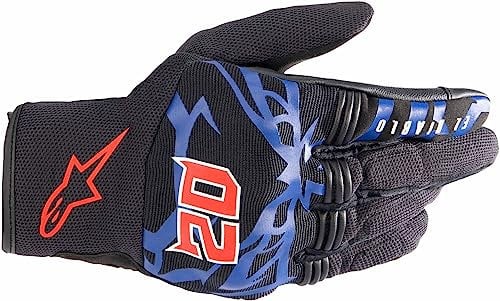 Alpinestars FQ20 Copper Motorradhandschuhe, schwarz/blau/rot, S