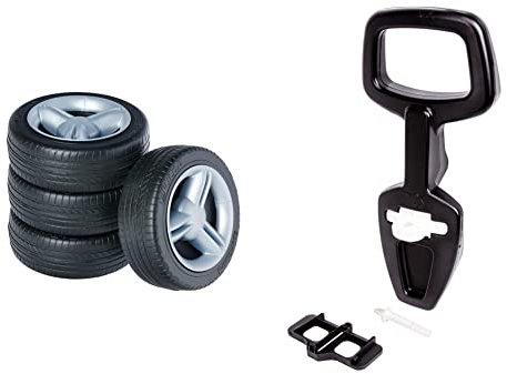 Big - Fulda Whisper Wheels - Flüsterräder für Rutscher Autos & Big - Bobby Car Walker - 2-in-1 Lauflernhilfe und Rückenlehne in Einem, mit integriertem Kippschutz