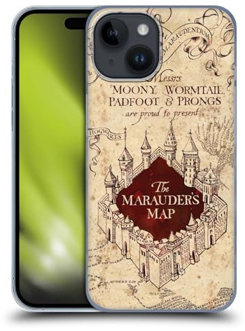 Head Case Designs Offizielle Harry Potter The Marauder's Map Prisoner of Azkaban II Harte Rueckseiten Handyhülle Hülle Huelle kompatibel mit Apple iPhone 15