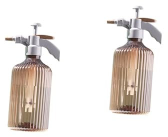 Unomor 2 Stk Sprühflaschen Nebelsprüher Gießkanne Kleiner Sprüher Multifunktionsflasche Pumpsprüher Drücken Römische Säule Wassersäule Wiederverwendbar