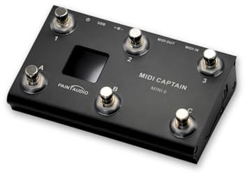 PAINTAUDIO MIDI Captain Nano 4/MINI Controlador multiefectos de teclados sintetizador USB-MIDI, software musical Bias, compatible con todos los comandantes de PC/CC/Note (MIDI Captain MINI 6)