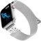 LanQii Correa Compatible con Apple Watch Series 10 46 mm/9/8/7 45 mm/Watch Ultra 2/1 49 mm, Metal Pulseras de Repuesto para Apple Watch SE 2/1 44 mm/Watch Series 6/5/4 44 mm/3/2/1 42 mm, Plata