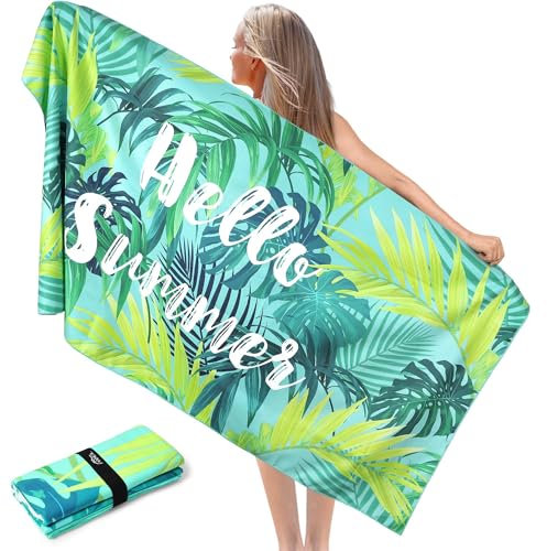 Pameil Strandtuch Mikrofaser Handtuch Groß 90x180cm,Microfaser Handtücher Kompakt und Sandfest, Leicht und Schnelltrocknend Gym Handtuch für den Strand,Gym, Travel,Strand,Sauna