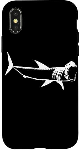 Hülle für iPhone X/XS Megalodon Shark Skelett Liebhaber Lustiger Meg Paläontologe