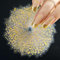 Qianyu 30 Blatt Nagelsticker Gold Nail Art Sticker 3D Star Moon Nagelaufkleber Selbstklebend Goldene Geometrische Linie Dekoration Nageldesign Zubehör für Acrylnägel Frauen Mädchen Valentinstag
