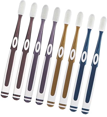 MAGICLULU 8 Stück Zahnbürsten Ersatzköpfe Soft Borsten Silikon Haushalt Mundpflege Für Erwachsene Tragbar Undersuchung