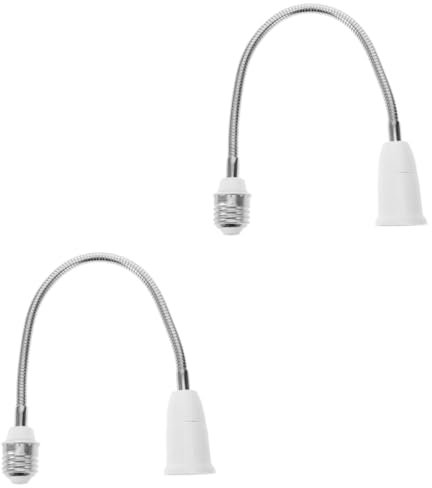 jojofuny 2 Stück Universal Lampenfassung E27 Lampenfassung Verlängerung Lampenfassung Verlängerung E27 Fassung Glühbirnen Verlängerung Fassung Lichtsockel Glühbirnen Verlängerung