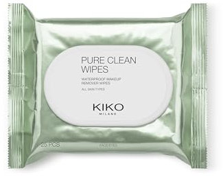 KIKO Milano Pure Clean Wipes, Abschminktücher Für Gesicht, Augenpartie Und Lippen