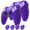 PlayVital 2 Piezas Funda de Silicona para ps5 - Cubierta Antideslizante con Tapas de Joystick y Pegatinas para Panel Táctil y D-Pad, Compatible con ps5 Estación de Carga (Edición Runes - Violeta)