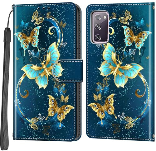 Wallet Case for Samsung Galaxy S20 FE 5G/4G/2022, Magnetic Closure PU Leather Flip Phone Case Compatible With Samsung Galaxy S20 FE