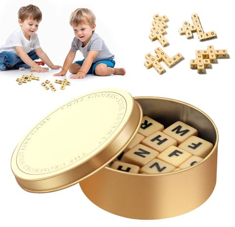 Crossword Solitaire Game,Das Kreuzworträtsel Solitaire Spiel,Buchstaben Spiel,würfel Spiel,lustiges Wortkombinationsspiel,Familien Denkwortspiel für alle Altersgruppen Erwachsene Kinder Lernspiel