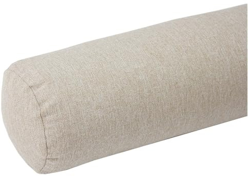 AQIGR Kissenrolle Nackenkissen Nackenrollenkissen Kissen Rolle, Unterstützung Rückenkissen Bolster Kissen für Hals, Beine, Rücken, Bett(Beige,20x100cm)