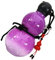 Bouteille D'eau de Gourde, Bouteille D'eau de 700 Ml, Bouteille D'inspiration Rétro Chinoise, Bouteille D'eau de Gourde Wukong pour Voyage, Salle de Sport (PURPLE)