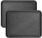 Juego de 2 bandejas de goteo para zapatos, 43 x 33 x 3 cm, grandes bandejas para zapatos, estante de plástico con borde elevado, escurridor de zapatos para interiores y exteriores (negro)