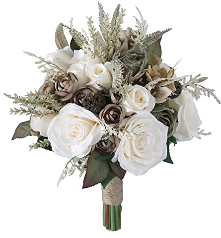 WASTEBIN Brautstrauß Vintage Europa Stil Künstliche Seidenblumen Ornament