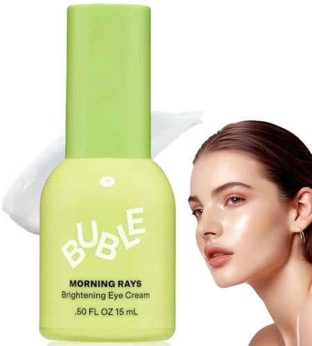15ml Bub~ble Skincare Eye Cream,Bub~ble Skincare Morning Rays Brightening Eye Cream,Slam Dunk Hydrating Face Moisturising Cream,Face Moisturizer,Vitamin C Under Eye Cream,Calm for Dark Circles