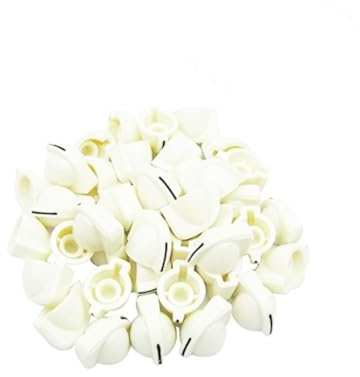 Vaguelly 24pièces Boutons Effet Pour Amplificateur De Pédale Boutons De Contrôle Pour Guitare Électrique Et Basse Blanc