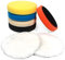 Polierpad Klett Set, Polierpads, Polierschwamm 150mm Klett, Polierschaum Set für Exzenter Poliermaschine Schleifmaschine, Auto polieren Profiset 7 Stück