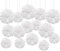 Seidenpapier Pompons, 20 Stück Pompoms Deko Tissue Papier Pom Poms Party Dekorationen für Hochzeit Geburtstag Babyparty Abschlussball Festival Weihnachten Karneval Weiß