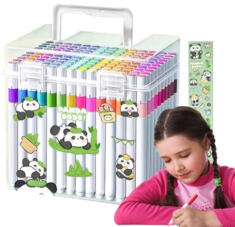 Tanxier Filzstifte Set,Langlebiges Malstift-Set Für Kinder | Schmierfeste Acrylstifte Für Schule, Reisen & Erwachsene – Für Mädchen & Kleinkinder